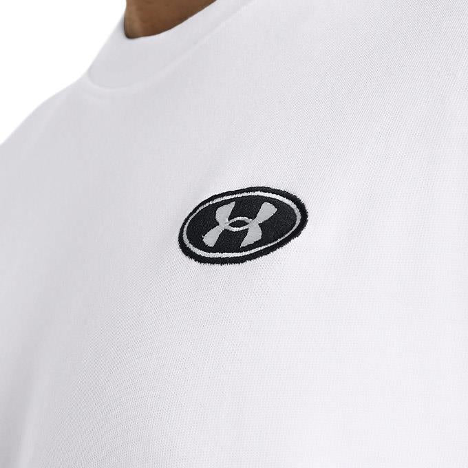 Under Armour HW LC Patch SS Beyaz Erkek T-Shirt