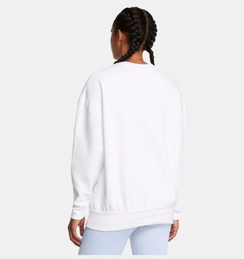 Under Armour Icon Fleece Os Crew Kadın Sweatshirt - Beyaz