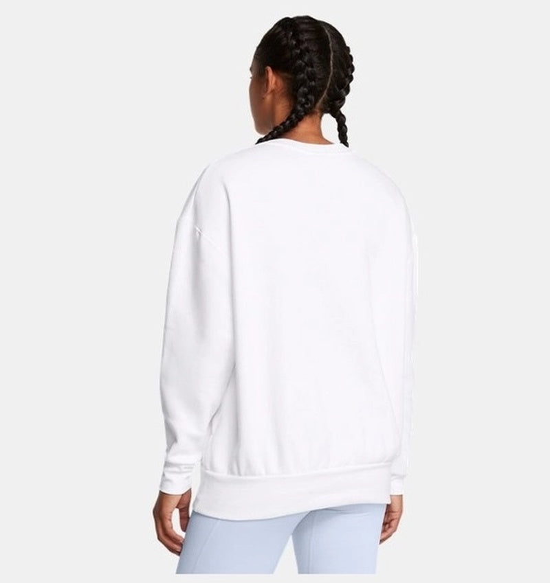 Under Armour Icon Fleece Os Crew Kadın Sweatshirt - Beyaz