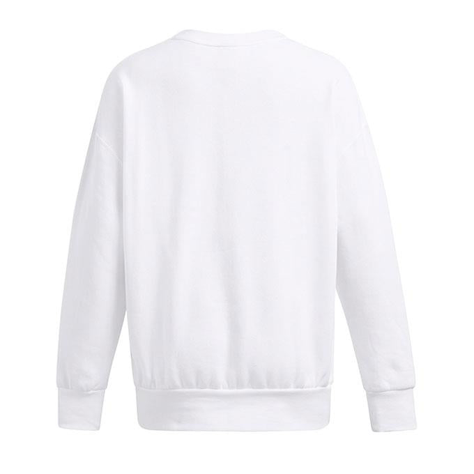 Under Armour Icon Fleece Os Crew Beyaz Kadın Sweatshirt