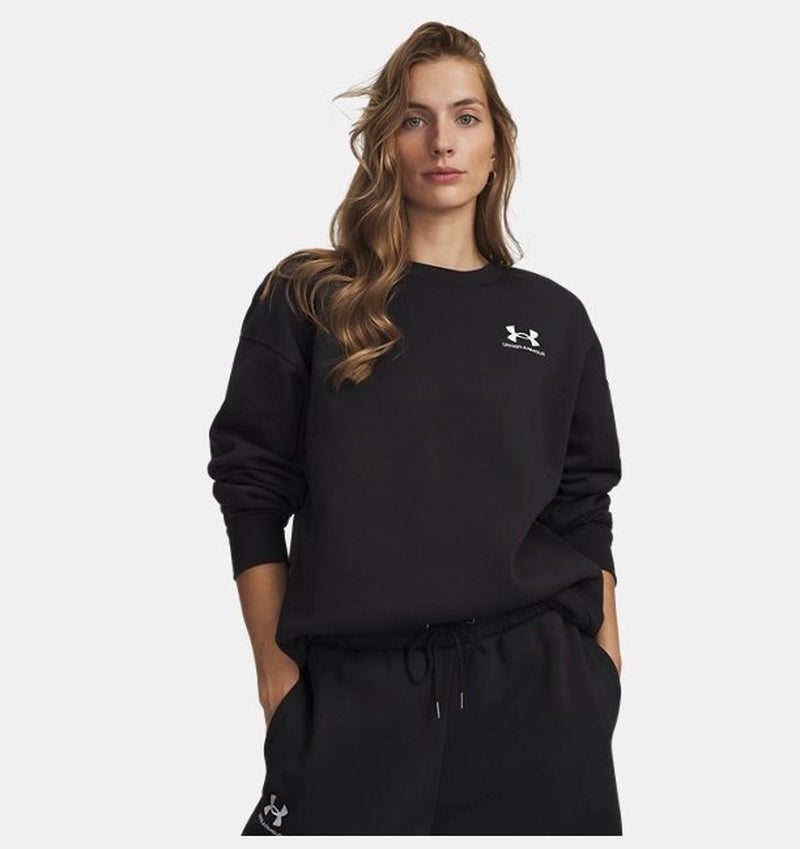 Under Armour Icon Fleece Os Crew Kadın Sweat - Siyah