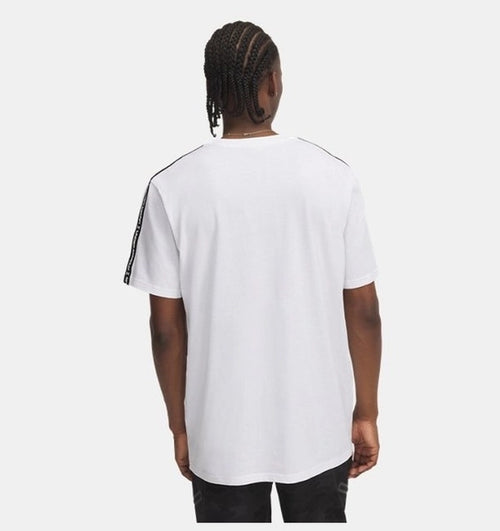 Under Armour Icon Hwt Tee Taping Erkek T-Shirt - Beyaz