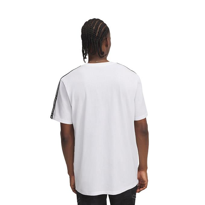 Under Armour Icon Hwt Tee Taping Beyaz Erkek T-Shirt