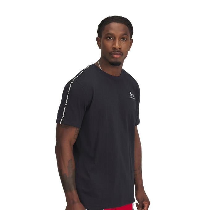 Under Armour Icon Hwt Tee Taping Siyah Erkek T-Shirt