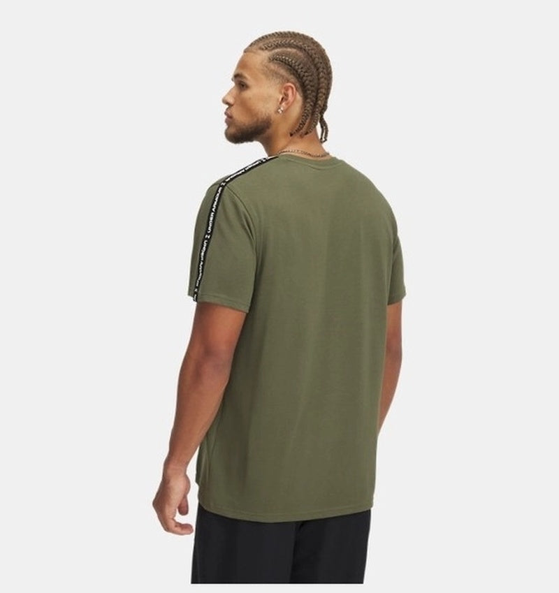 Under Armour Icon Hwt Tee Taping Erkek T-Shirt - Yeşil