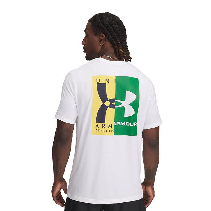 Under Armour 60/40S Evol Logo SS Beyaz Erkek T-Shirt