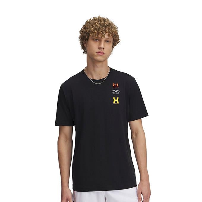 Under Armour 60/40S Evol Logo SS Siyah Erkek T-Shirt