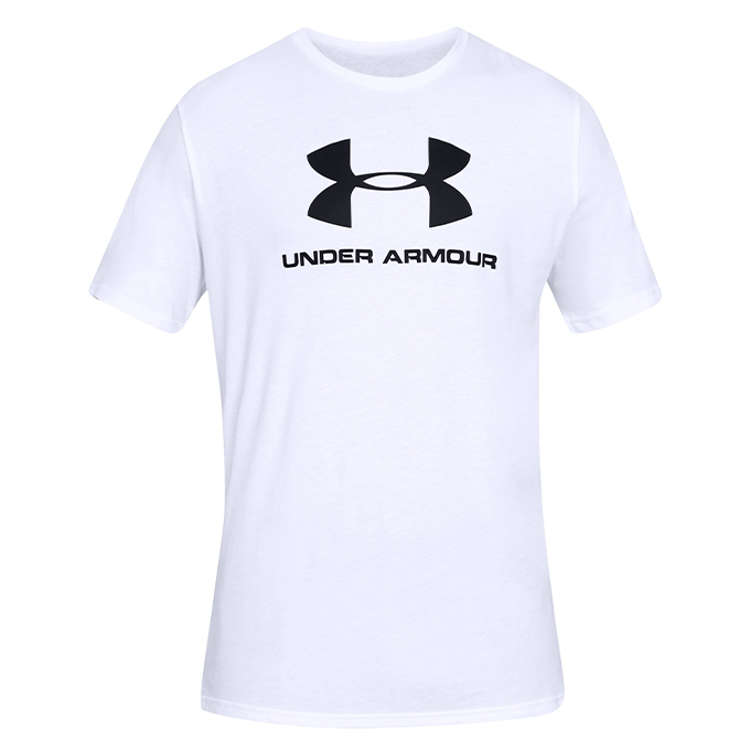 Under Armour Sportstyle Logo SS Beyaz Erkek T-Shirt