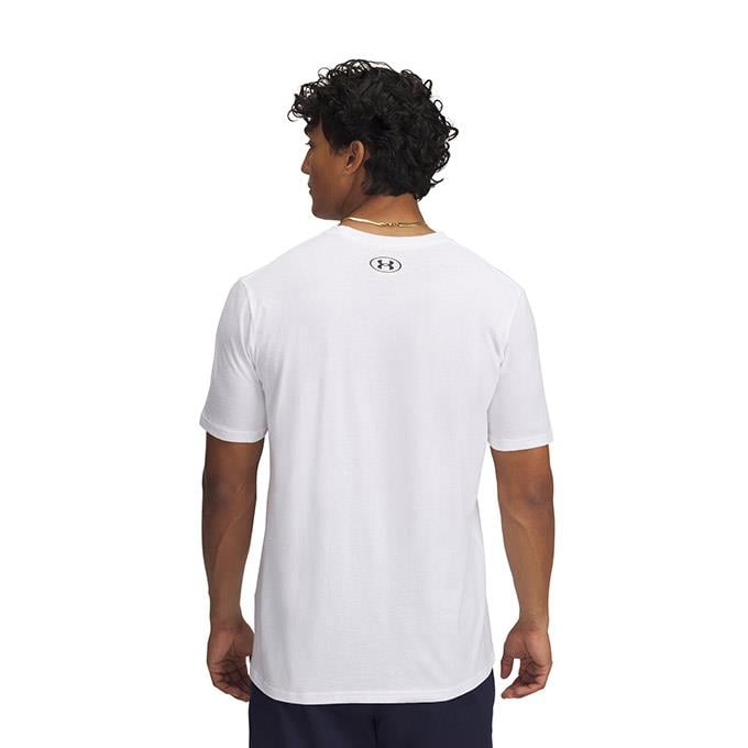 Under Armour Stacked Logo Beyaz Erkek T-Shirt