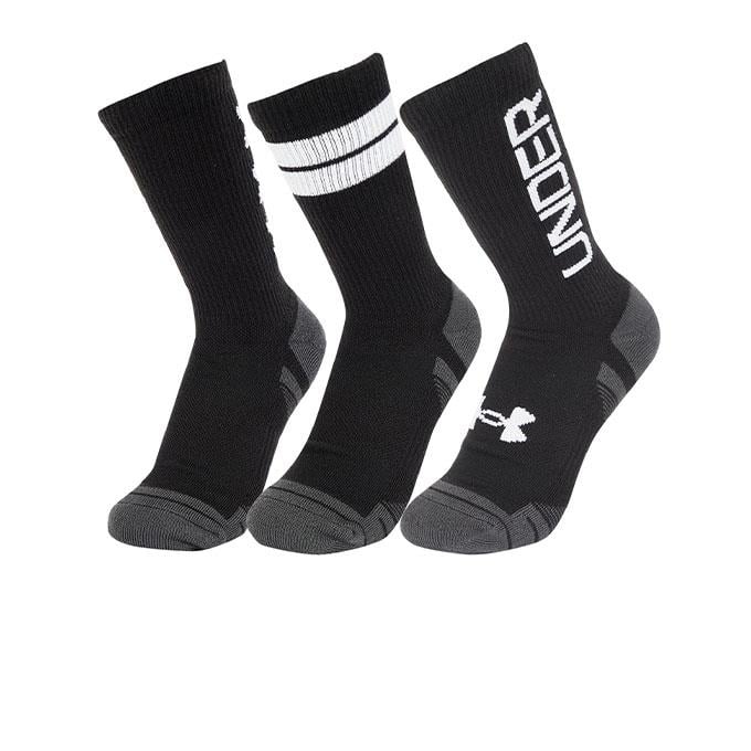 Under Armour Performance Tech Crew 3 Pack Siyah Unisex Çorap