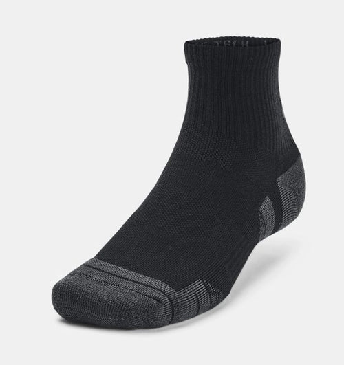 Under Armour Performance Tech 3 Pack Qtr Unisex Yarım Bilek Çorap - Siyah - görsel 2