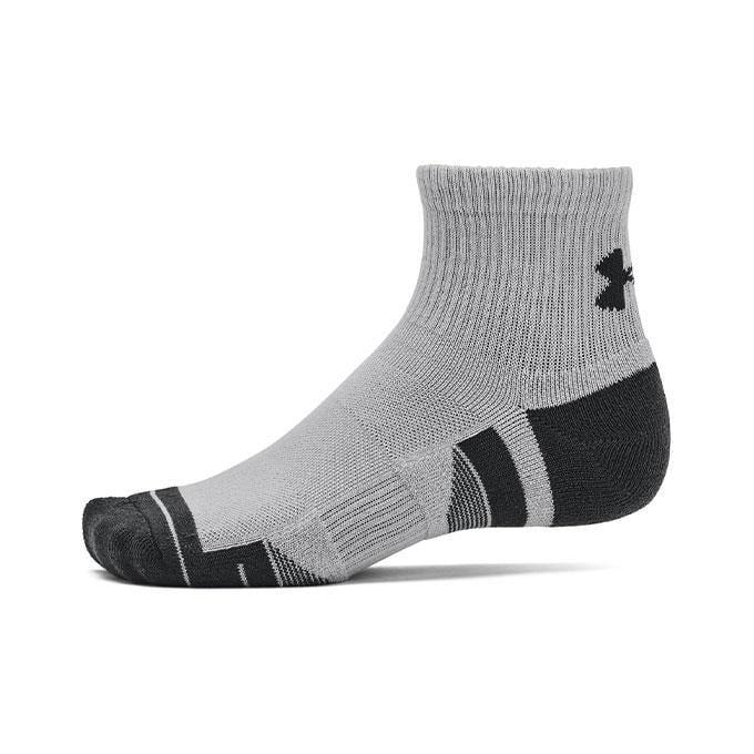 Under Armour Performance Tech Quarter 3 Pack Gri Unisex Çorap