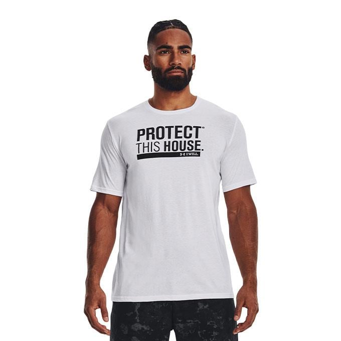 Under Armour Protect This House Protect This House Beyaz Erkek T-Shirt