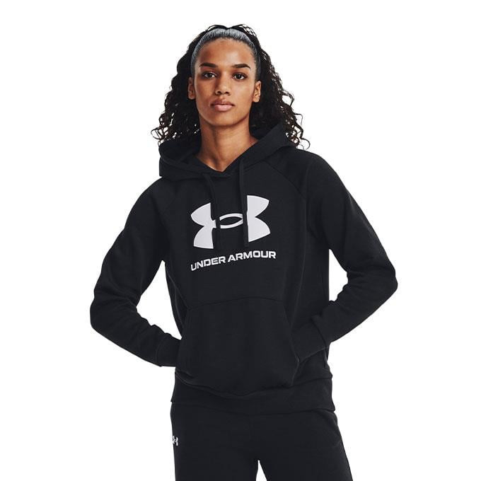 Under Armour Rival Fleece Big Logo Hd Siyah Kadın Sweatshirt