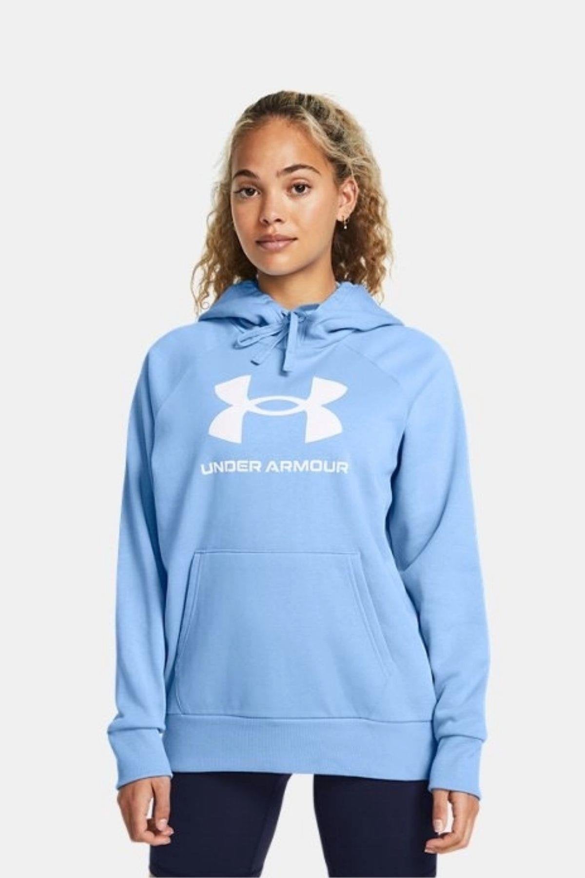 Under Armour Rival Fleece Big Logo Hd Kadın Sweatshirt - Mavi