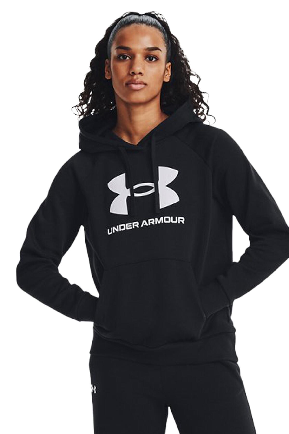 Under Armour Rival Fleece Big Logo Hd Kadın Sweatshirt - Siyah