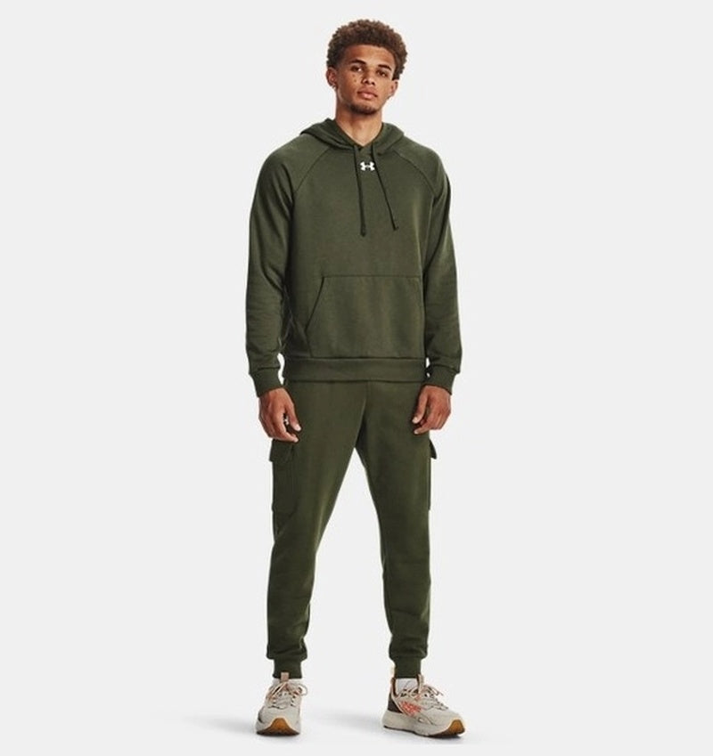 Under Armour Rival Fleece Erkek Sweat - Haki - görsel 3