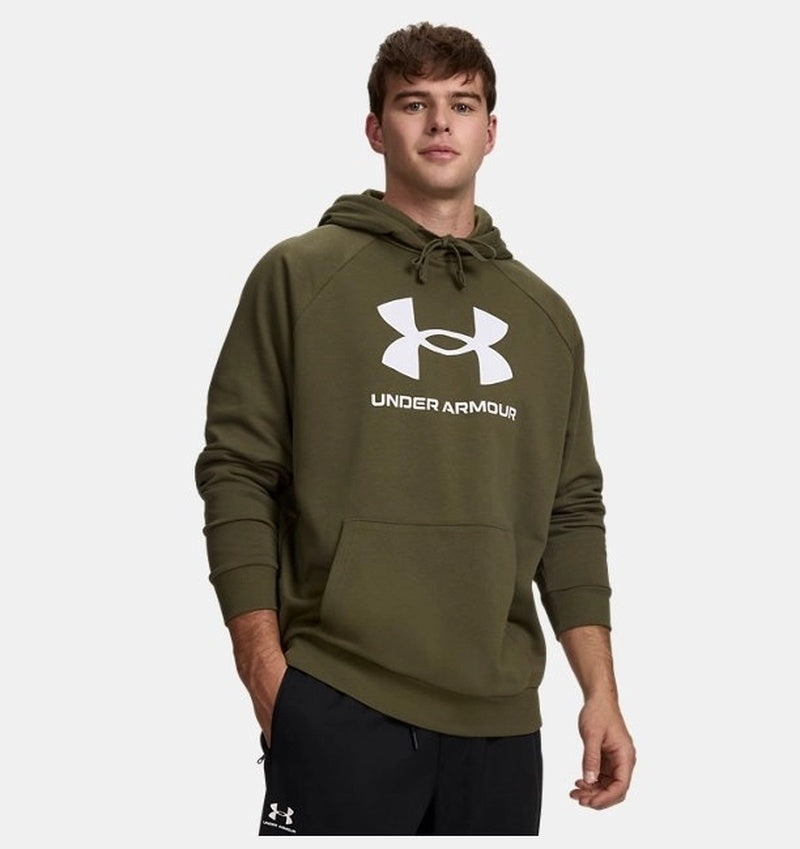 Under Armour Rival Fleece Logo Erkek Sweatshirt - Haki
