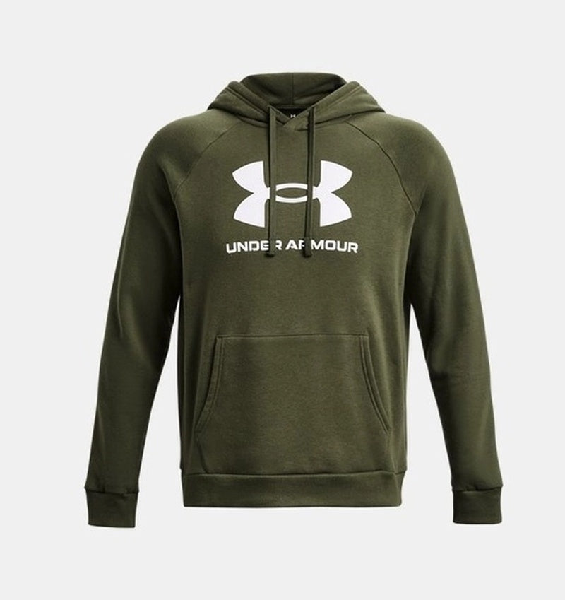 Under Armour Rival Fleece Logo Erkek Sweatshirt - Haki