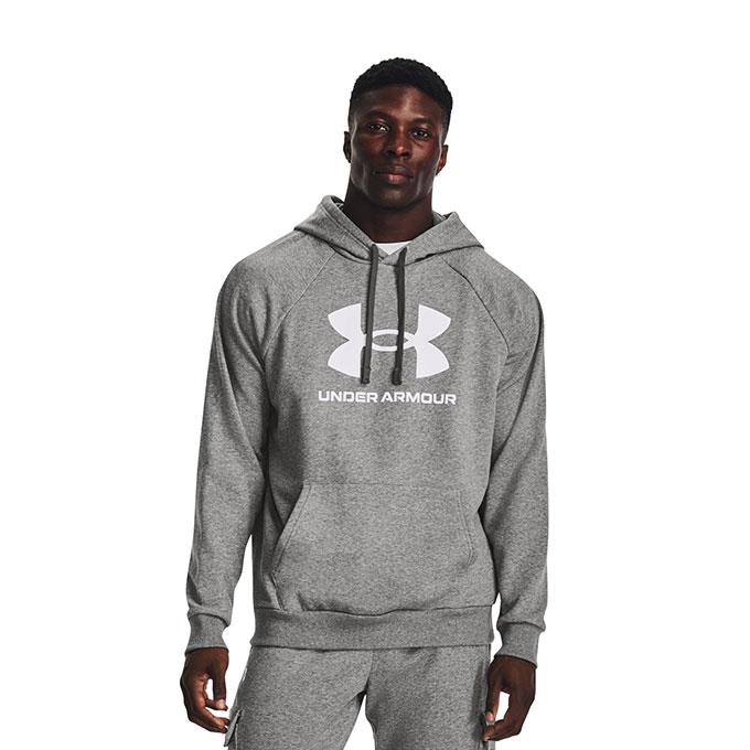Under Armour Rival Fleece Logo Gri Erkek Sweatshirt