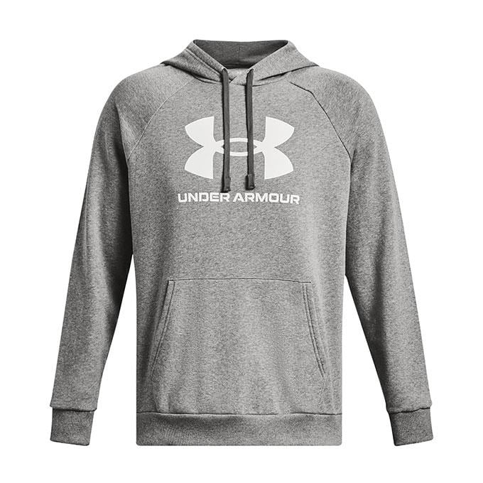 Under Armour Rival Fleece Logo Gri Erkek Sweatshirt