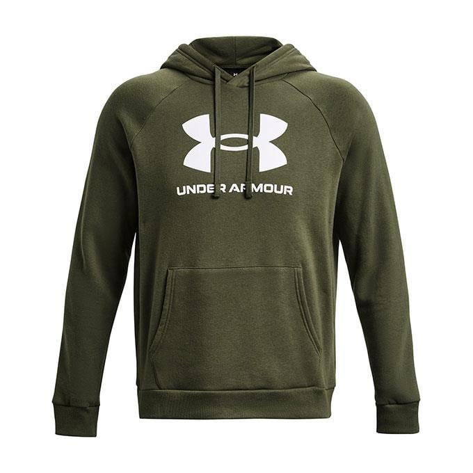 Under Armour Rival Fleece Logo Haki Erkek Sweatshirt