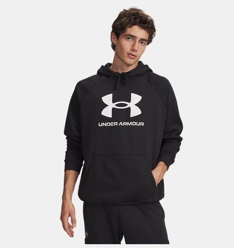 Under Armour Rival Fleece Logo Erkek Sweatshirt - Siyah