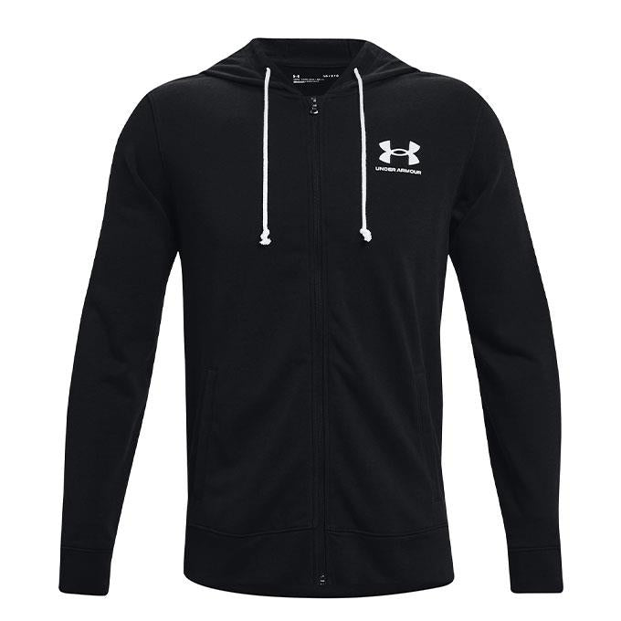 Under Armour Rival Terry LC Full Zip Siyah Erkek Sweatshirt