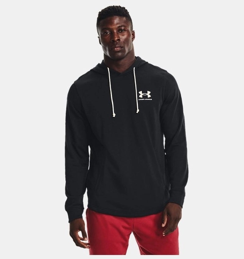 Under Armour Rival Terry LC Hoodie Erkek Sweatshirt - Siyah