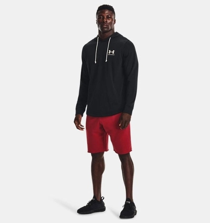Under Armour Rival Terry LC Hoodie Erkek Sweatshirt - Siyah