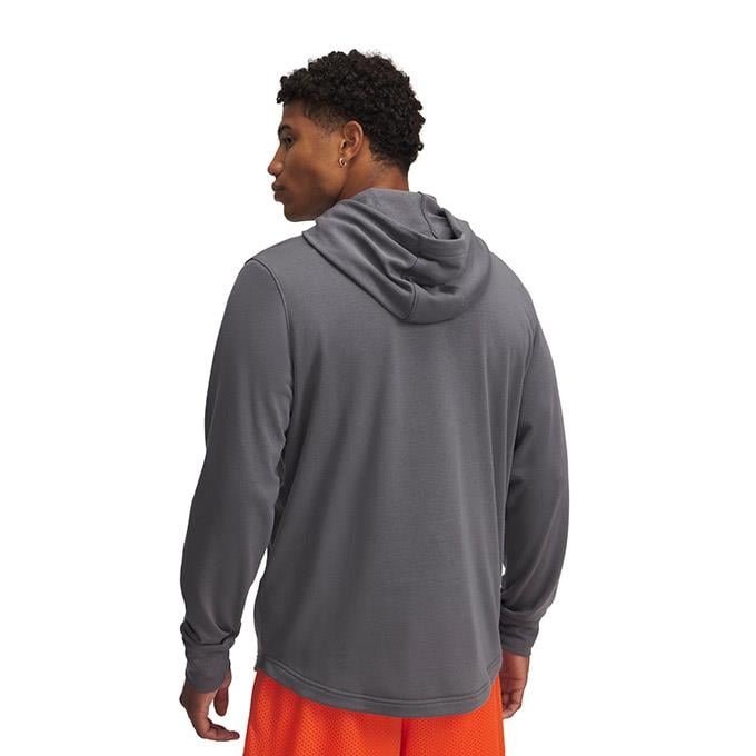 Under Armour Rival Terry Logo Hood Gri Erkek Sweatshirt
