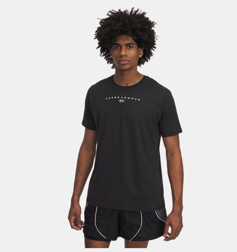Under Armour Stacked Logo Erkek T-Shirt - Siyah