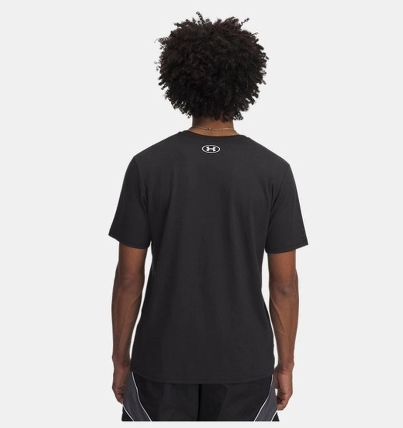 Under Armour Stacked Logo Erkek T-Shirt - Siyah