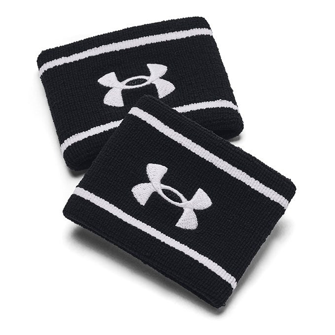 Under Armour Striped Performance Terry Wristband Siyah Unisex Bileklik