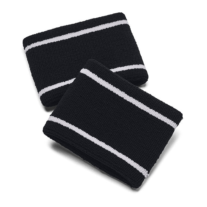 Under Armour Striped Performance Terry Wristband Siyah Unisex Bileklik