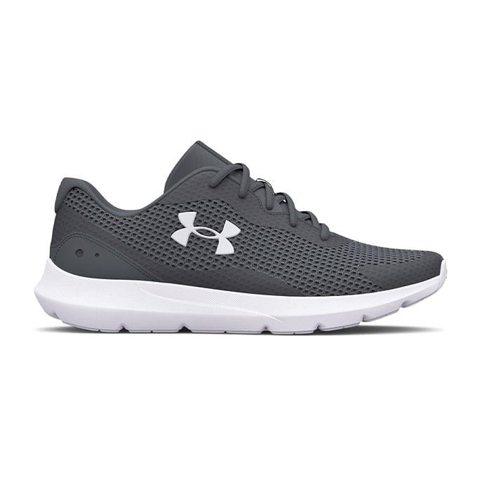 Under Armour Surge 3 Erkek Pitch Gray / White / White Koşu - Yürüyüş Ayakkabısı