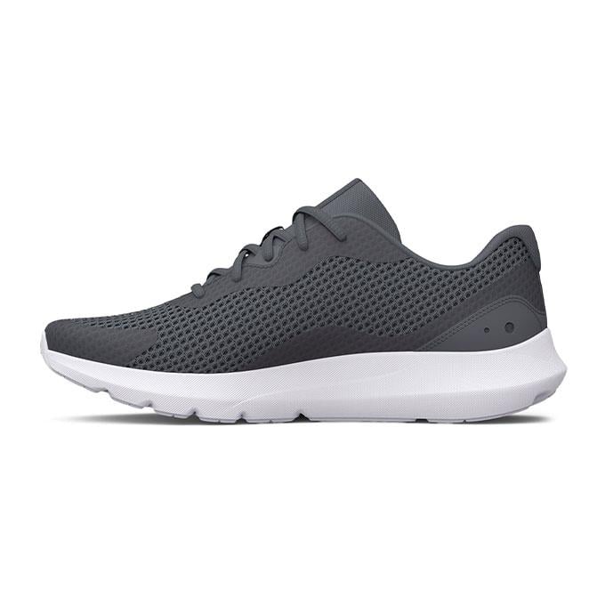 Under Armour Surge 3 Erkek Pitch Gray / White / White Koşu - Yürüyüş Ayakkabısı