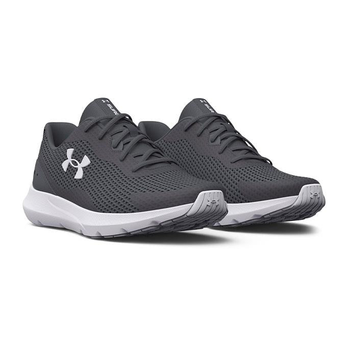 Under Armour Surge 3 Erkek Pitch Gray / White / White Koşu - Yürüyüş Ayakkabısı