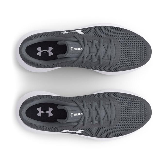 Under Armour Surge 3 Erkek Pitch Gray / White / White Koşu - Yürüyüş Ayakkabısı