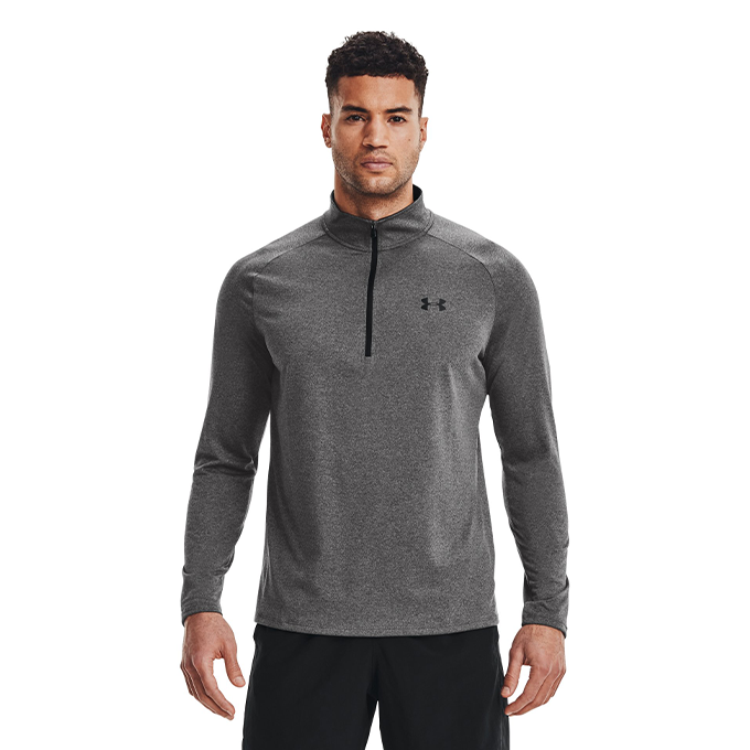 Under Armour Tech 2.0 1/2 Zip Gri Erkek T-Shirt