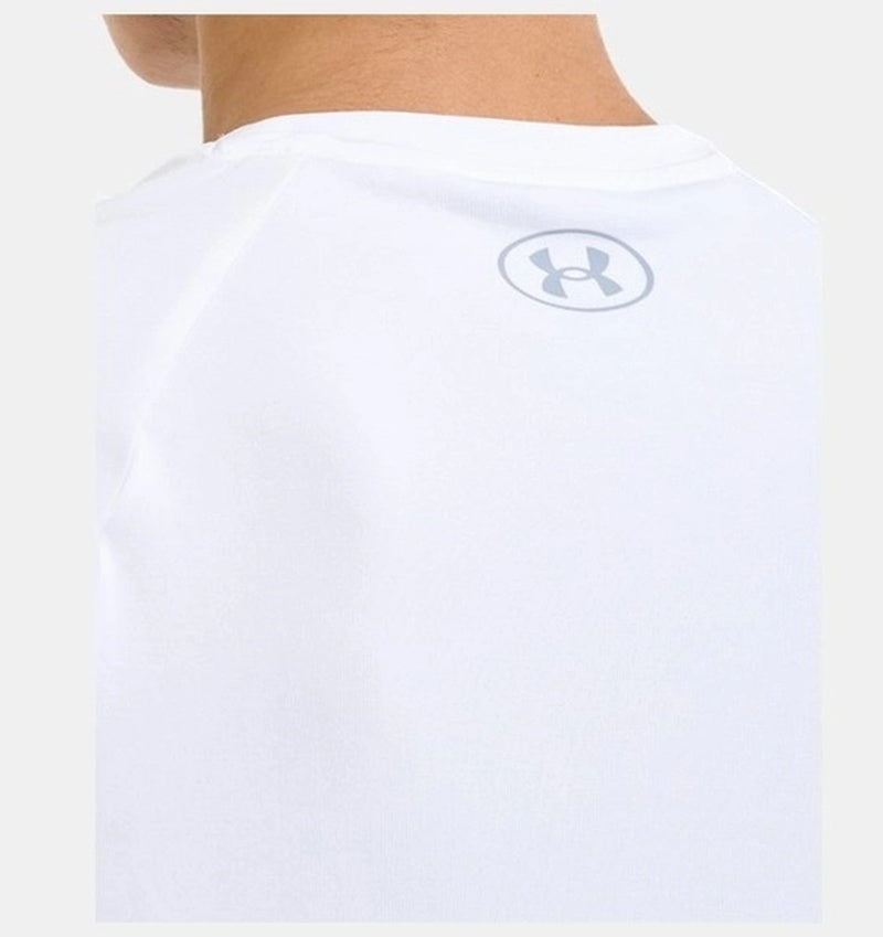 Under Armour Tech 2.0 SS Erkek Tişört - Beyaz