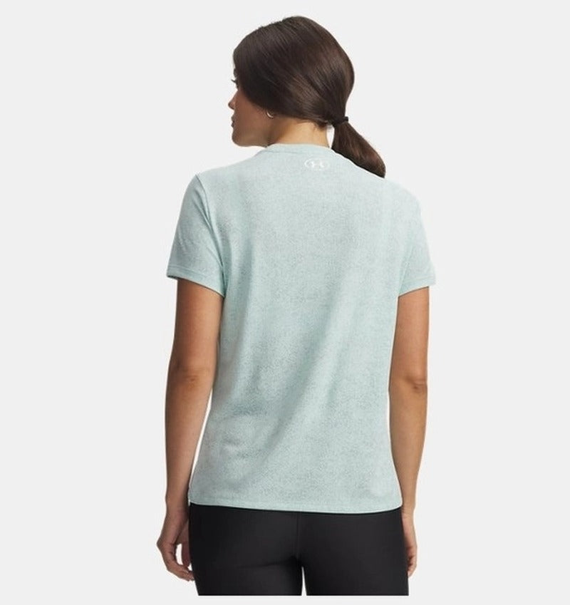 Under Armour Tech Pixelate Short Sleeve Crew Kadın T-Shirt - Yeşil