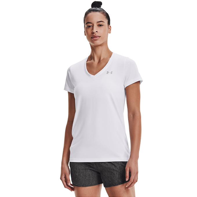 Under Armour Tech SSV Solid Beyaz Kadın T-Shirt