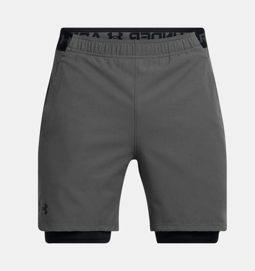 Under Armour Vanish Woven 2 in 1 Erkek Şort - Gri - görsel 5