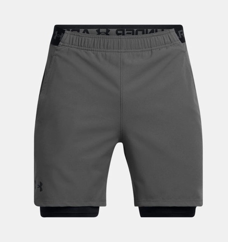 Under Armour Vanish Woven 2 in 1 Erkek Şort - Gri - görsel 5