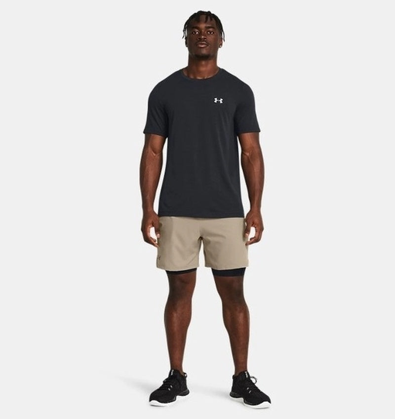 Under Armour Vanish Woven 2 in 1 Erkek Şort - Vizon - görsel 3