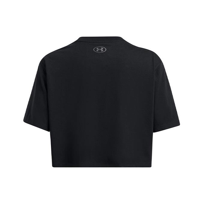 Under Armour Boxy Crop Branded Siyah Kadın T-Shirt