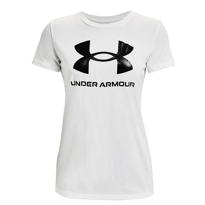 Under Armour Sportstyle Logo SS Beyaz Kadın T-Shirt
