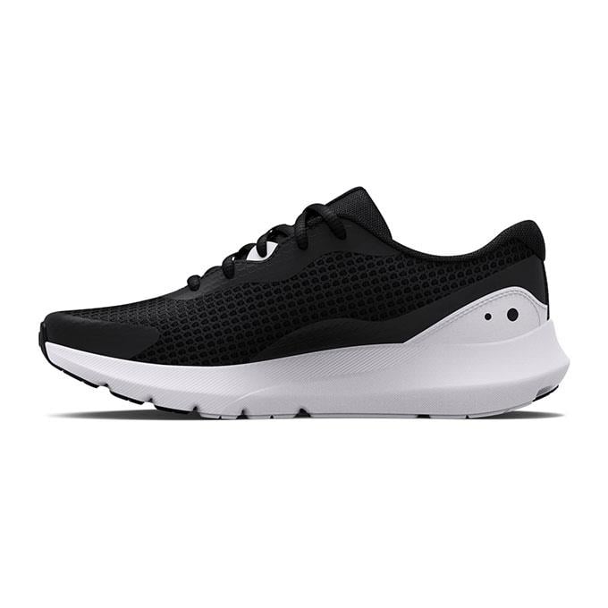 Under Armour W Surge 3 Kadın Black / White / White Koşu - Yürüyüş Ayakkabısı