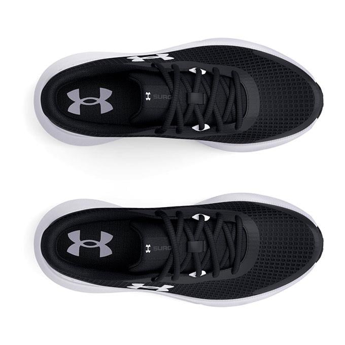 Under Armour W Surge 3 Kadın Black / White / White Koşu - Yürüyüş Ayakkabısı
